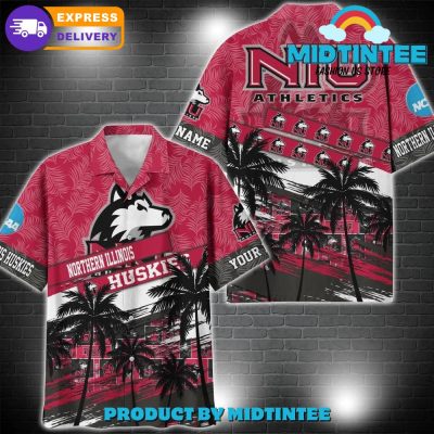 Northern Illinois Huskies NCAA Pattern Personalized Hawaiian Set