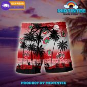 Ohio State Buckeyes Logo Combo Hawaiian Shirt Shorts - demo10