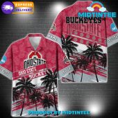 Ohio State Buckeyes Ncaa Pattern Personalized Hawaiian Set - demo10