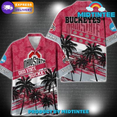 Ohio State Buckeyes NCAA Pattern Personalized Hawaiian Set