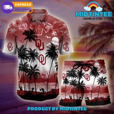 Oklahoma Sooners Logo Combo Hawaiian Shirt, Shorts
