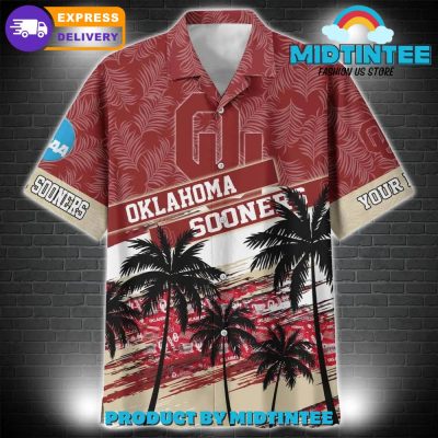 Oklahoma Sooners NCAA Pattern Personalized Hawaiian Set