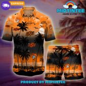 Oklahoma State Cowboys Logo Combo Hawaiian Shirt Shorts - demo10