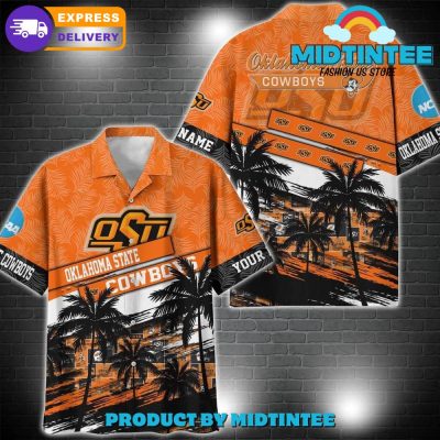 Oklahoma State Cowboys NCAA Pattern Personalized Hawaiian Set