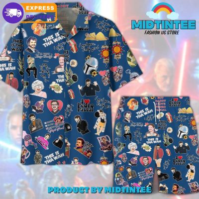 Pedro Pascal American Actor Combo Hawaiian Shirt And Short