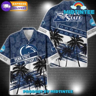Penn State Nittany Lions NCAA Pattern Personalized Hawaiian Set