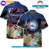 Philadelphia 76ers Team Pattern Tropical Combo Hawaiian Set - demo10