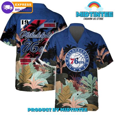 Philadelphia 76ers Team Pattern Tropical Combo Hawaiian Set