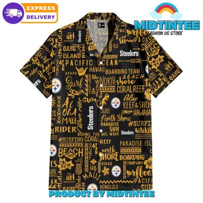 Pittsburgh Steelers Classic Surfing Hawaiian Shirt And Short