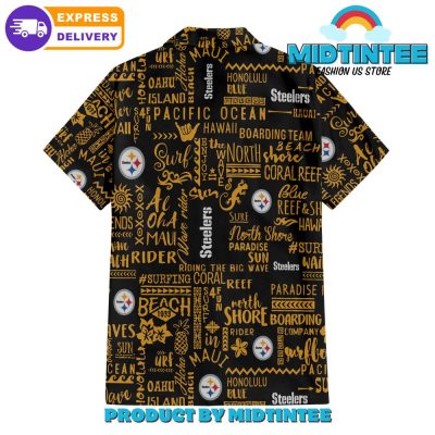 Pittsburgh Steelers Classic Surfing Hawaiian Shirt And Short
