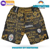Pittsburgh Steelers Classic Surfing Hawaiian Shirt And Short - demo10