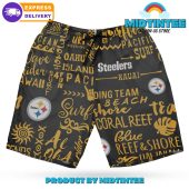 Pittsburgh Steelers Classic Surfing Hawaiian Shirt And Short - demo10