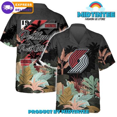 Portland Trail Blazers Team Pattern Tropical Combo Hawaiian Set