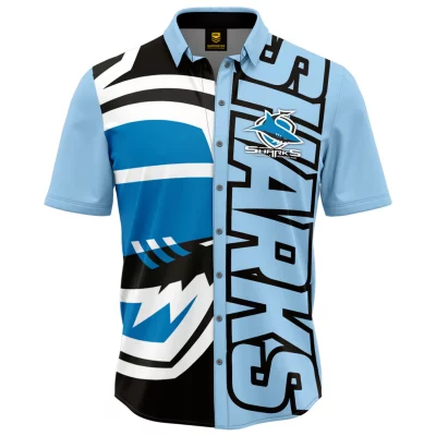 Cronulla-Sutherland Sharks Mens 'Showtime' Party Shirt
