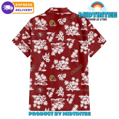 San Francisco 49Ers Coastal Paradise Hawaiian Shirt And Short
