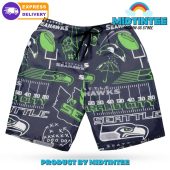 Seattle Seahawks Legacy Patch Hawaiian Shirt And Short - demo10