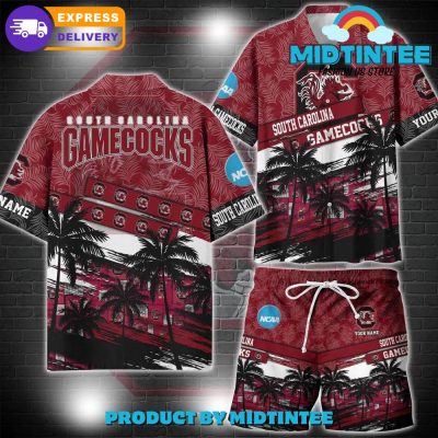 South Carolina Gamecocks NCAA Pattern Personalized Hawaiian Set