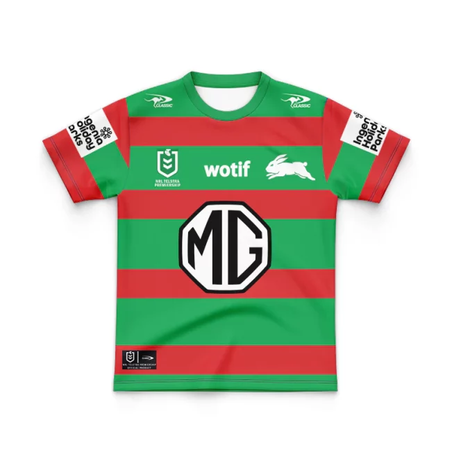 Personalized South Sydney Rabbitohs 2025 Away Jersey Hoodie T-shirt Polo Singlet