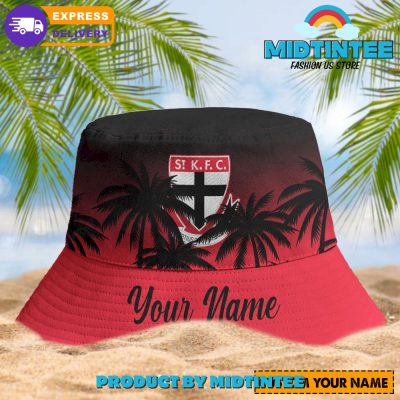 St Kilda Saints AFL Personalized Bucket Hat - Midtintee St Kilda Saints AFL Personalized Bucket Hat - Midtintee