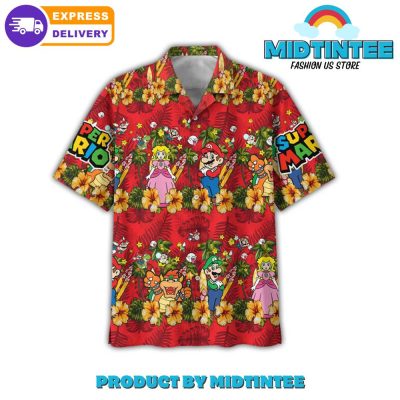 Super Mario Combo Hawaiian Shirt And Short