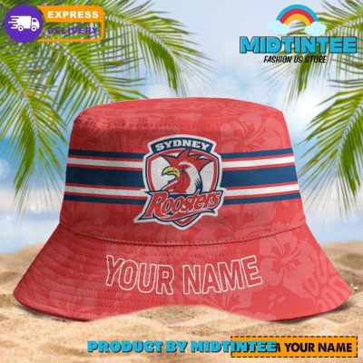 Sydney Roosters NRL Summer Personalized Bucket Hat - Midtintee