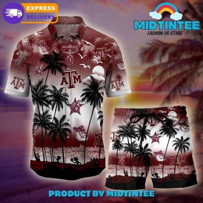 Texas A&M Aggies Logo Combo Hawaiian Shirt, Shorts