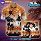 Texas Longhorns Logo Combo Hawaiian Shirt Shorts - demo10