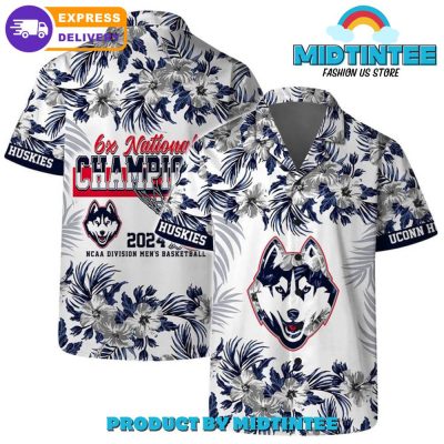 Uconn Huskies Ncaa 6X National Champions Hawaiian Shirt