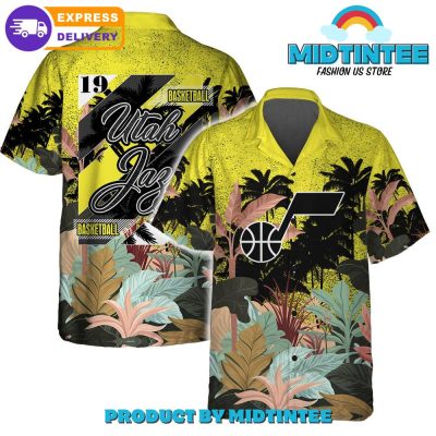 Utah Jazz Team Pattern Tropical Combo Hawaiian Set