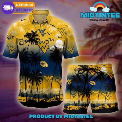 West Virginia Mountaineers Logo Combo Hawaiian Shirt, Shorts