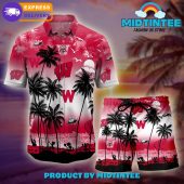 Wisconsin Badgers Logo Combo Hawaiian Shirt Shorts - demo10