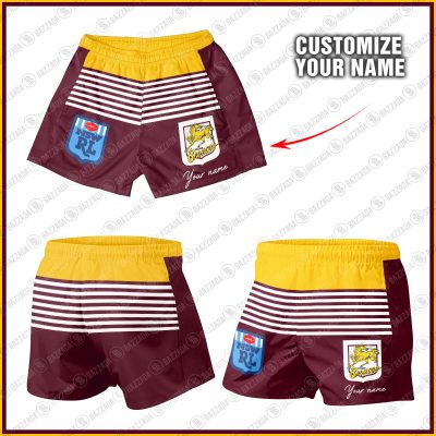 Personalize Men Short Supporter NRL Short Vintage Heritage NRL_OBL_033
