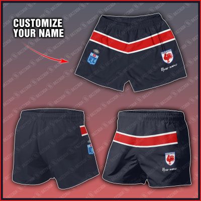 Personalize Men Short Supporter NRL Vintage Heritage NRLVTG045