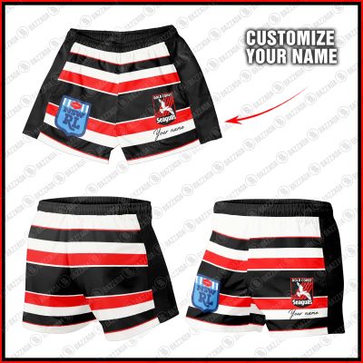Personalize Men Short Supporter NRL Vintage Heritage NRLVTG037
