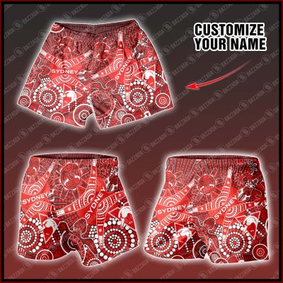 Personalize Men Short Supporter AFL NAIDOC AFLNAIDOC005
