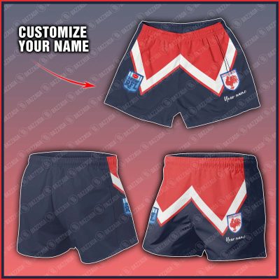 Personalize Men Short Supporter NRL Vintage Heritage NRLVTG001