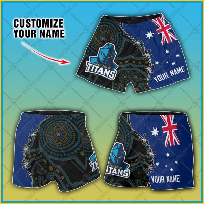 Personalize Men Short Supporter NRL Short NRLST09_006