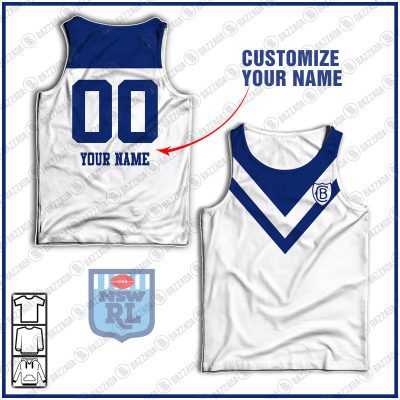 Personalise NRL Vintage Canterbury Bulldogs 1938 Vintage Retro Jersey - OldSchoolThings - Personalize Your Own New & Retro Sports Jerseys, Hoodies, T Shirts