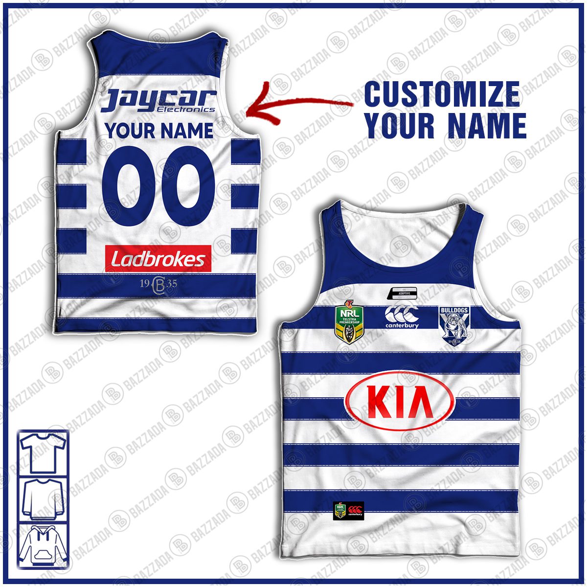 Personalise NRL Vintage Canterbury Bulldogs 1938 Vintage Retro Jersey - OldSchoolThings - Personalize Your Own New & Retro Sports Jerseys, Hoodies, T Shirts Personalise NRL Vintage Canterbury Bulldogs 1938 Vintage Retro Jersey - OldSchoolThings - Personalize Your Own New & Retro Sports Jerseys, Hoodies, T Shirts
