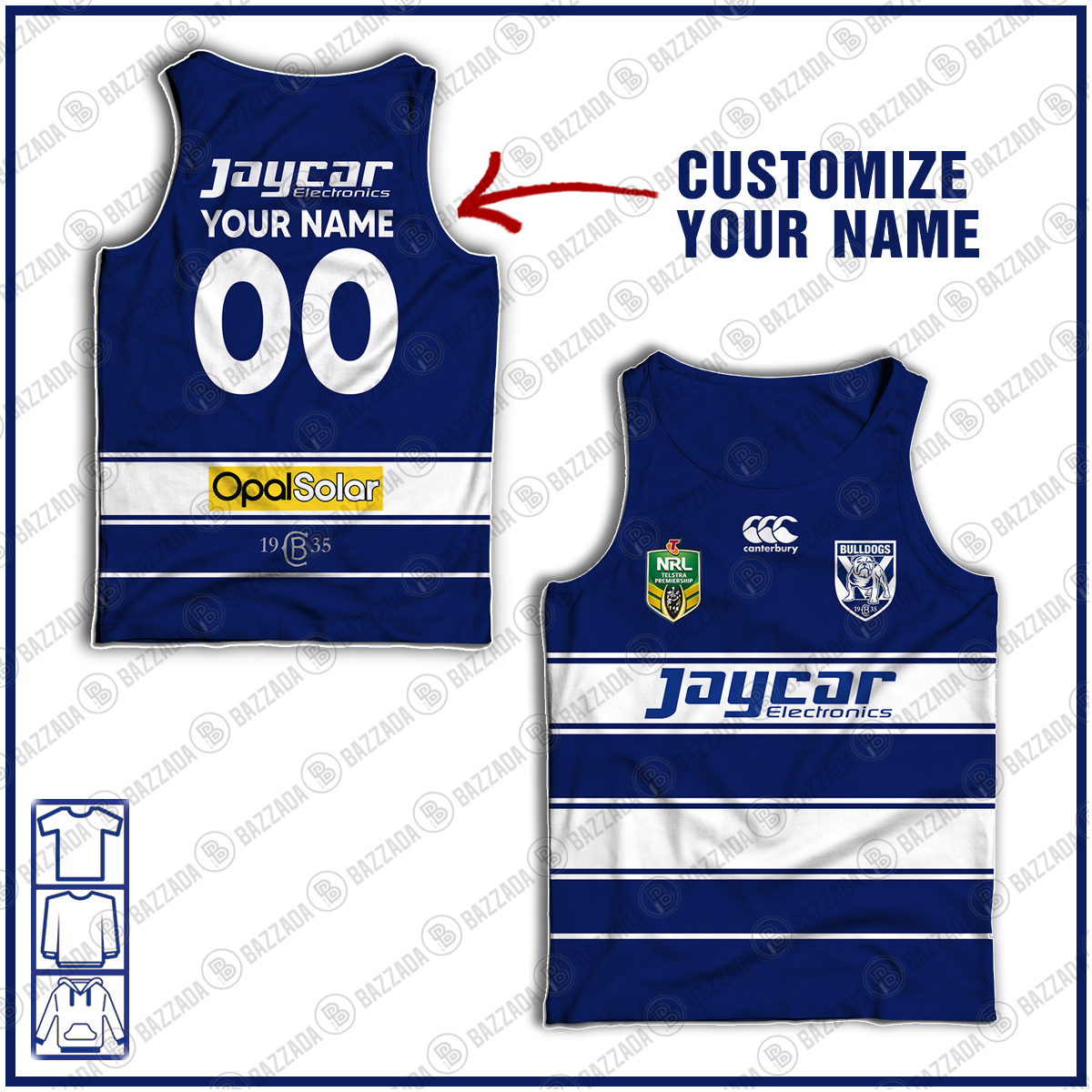 Personalise NRL Vintage Canterbury Bulldogs 1938 Vintage Retro Jersey - OldSchoolThings - Personalize Your Own New & Retro Sports Jerseys, Hoodies, T Shirts Personalise NRL Vintage Canterbury Bulldogs 1938 Vintage Retro Jersey - OldSchoolThings - Personalize Your Own New & Retro Sports Jerseys, Hoodies, T Shirts