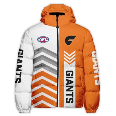 GWS Giants Australian Football League Exclusive Logo Down & Puffer Jackets All Over Prints APJ002