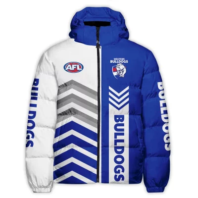 Western Bulldogs Australian Football League Exclusive Logo Down & Puffer Jackets All Over Prints APJ002