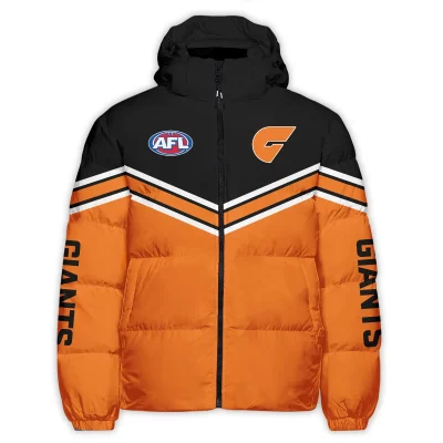 GWS Giants Australian Football League Exclusive Logo Down & Puffer Jackets All Over Prints APJ002