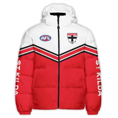 St Kilda Saints Australian Football League Exclusive Logo Down & Puffer Jackets All Over Prints APJ002