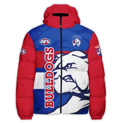 Western Bulldogs Australian Football League Exclusive Logo Down & Puffer Jackets All Over Prints APJ001