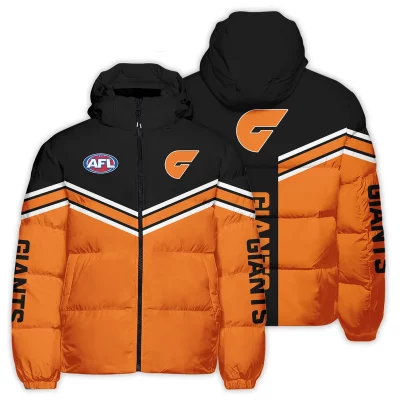 GWS Giants Australian Football League Exclusive Logo Down & Puffer Jackets All Over Prints APJ002
