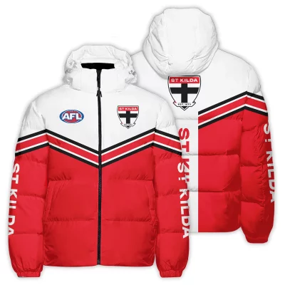 St Kilda Saints Australian Football League Exclusive Logo Down & Puffer Jackets All Over Prints APJ002