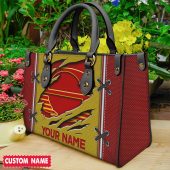 AFL Personalized Leather Handbag For Fan Hot Sale 2025 - aflltb08