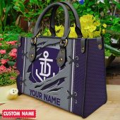 AFL Personalized Leather Handbag For Fan Hot Sale 2025 - aflltb18
