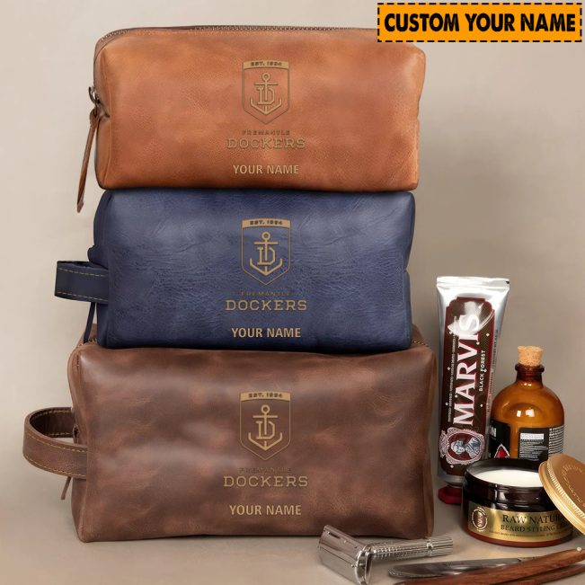 AFL Personalized Leather Toiletry Bag For Fan Hot Sale 2025 - afltb013